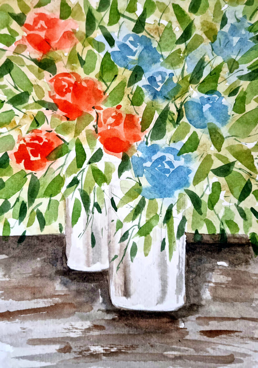 Floral Abstraction in Watercolour